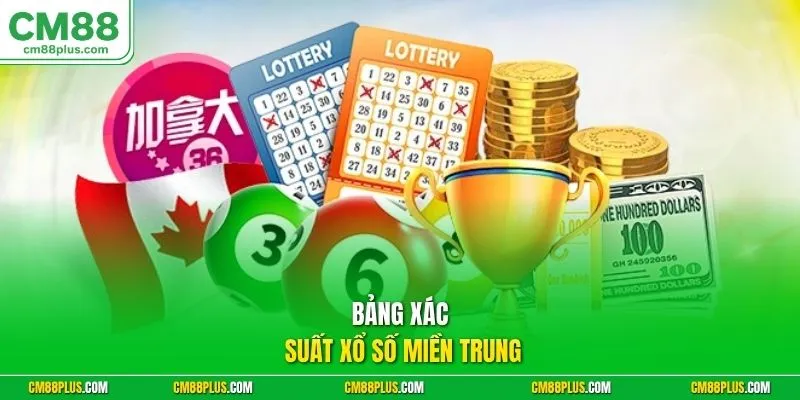 Bảng xác suất xổ số miền Trung