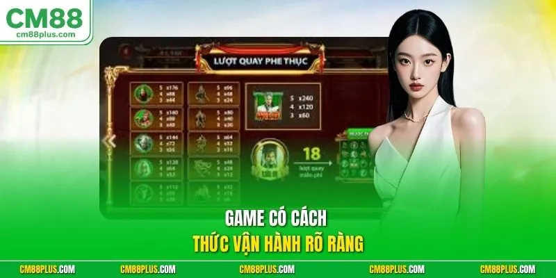 Game có cách thức vận hành rõ ràng